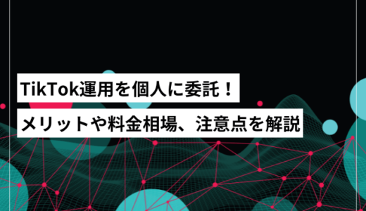 TikTok運用代行を個人に委託